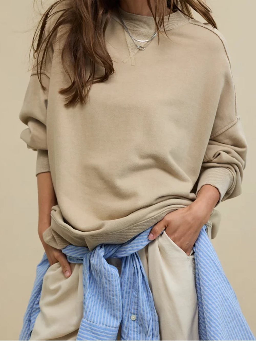 Aerie Big Chill Crew Sweatshirt XS